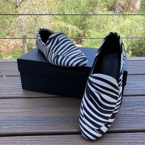 Banana Republic Zebra pony-hair loafers